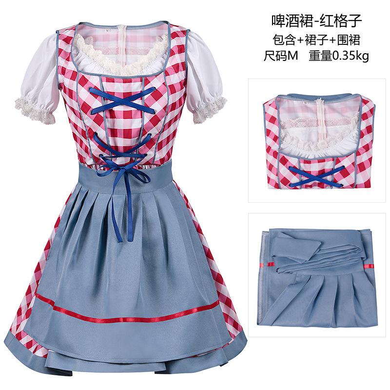 Disfraces de Carnaval de Halloween Oktoberfest Bávaro, Conjunto Completo de Pantalones con Tirantes Talla S