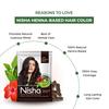 Nisha Colore Naturale per Capelli all'Henné 10g x Confezione da 10 | Tintura Erboristica Condizionante per Capelli Morbidi e Lucenti per Uomini e Donne
