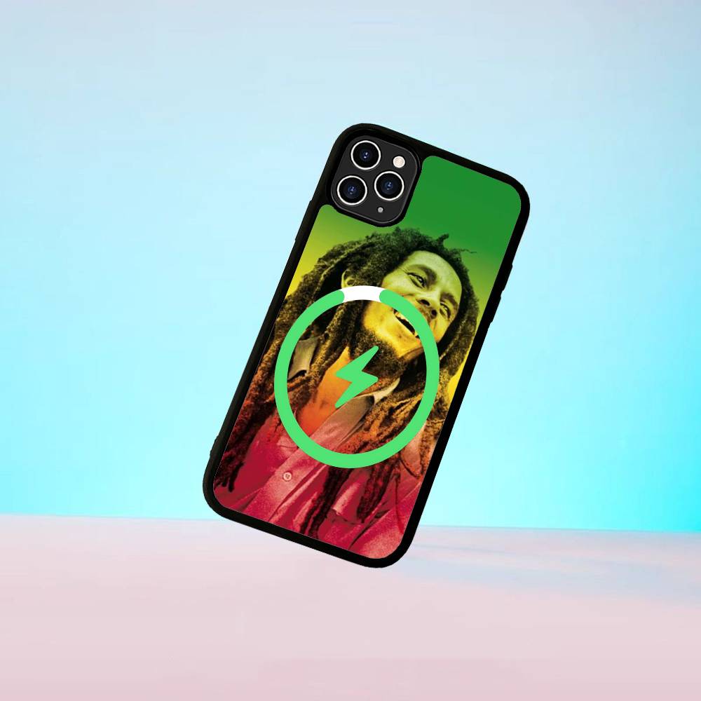

Singer Bob M-Marley Magnetic Wireless Phone Case For IPhone 17 16 15 14 13 12 11 Pro Max For Magsafe Cover iPhone 17 Pro