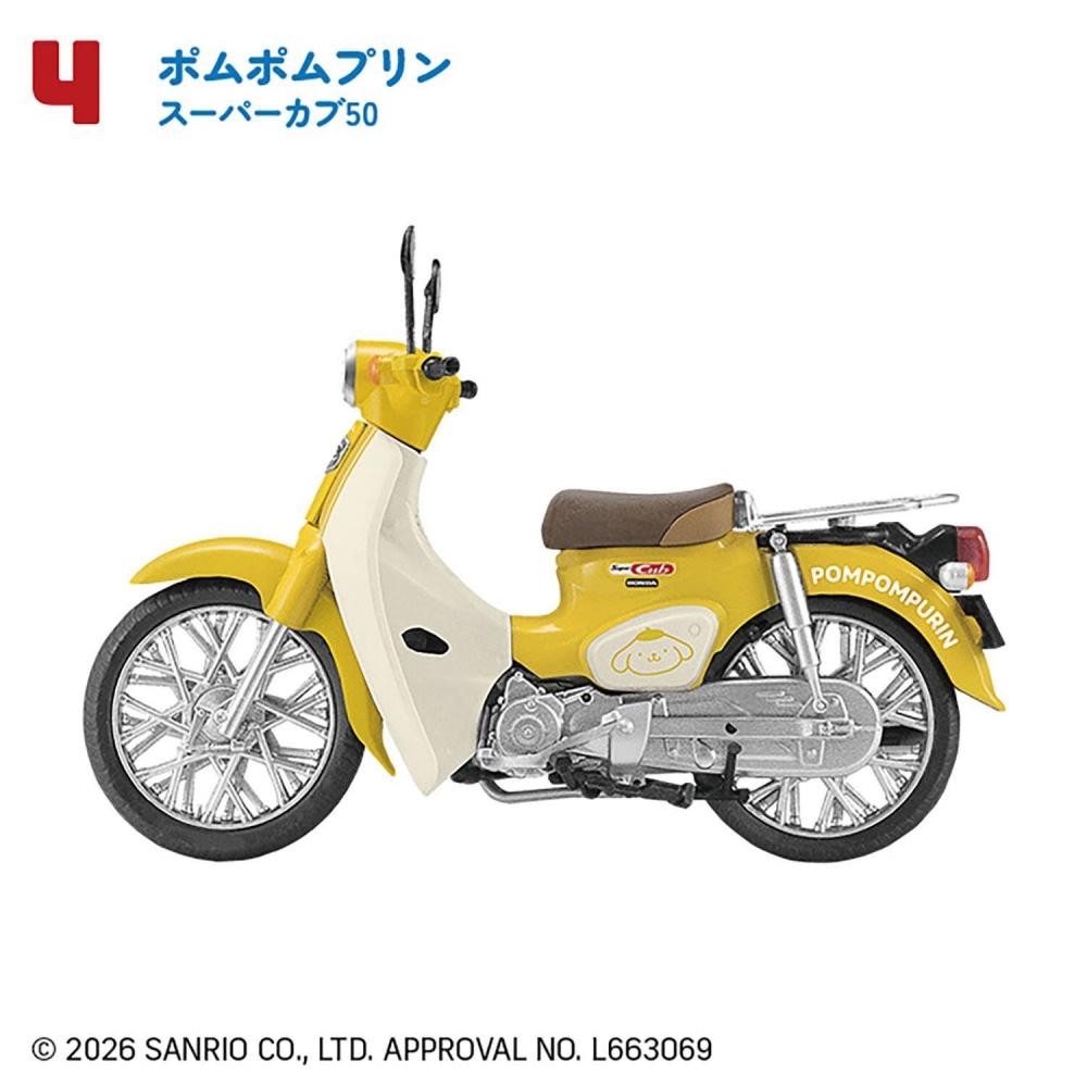 Sanrio 1 24 Sanrio Characters Honda Super Cub 1box 10pcs