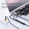 100W 3 in 1 USB Type C Cable USBA/ USBC To 3 Type C Fast Charging Cable Spliter Cord for iPhone17 Samsung Xiaomi Huawei