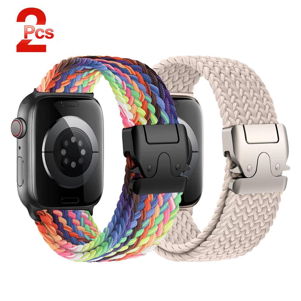 Parachute Straps for watch 11 10 Band 46mm 42mm 45mm Ultra 3 49mm 44mm 41 Braided bracelet correa iWatch Series 9 8 SE 6 7