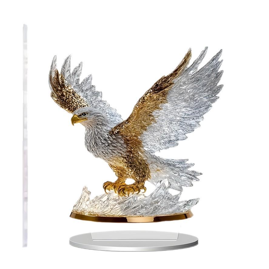 Spread Wings Eagle 2D Acrylic Standee - Home Office Decoration Ornament