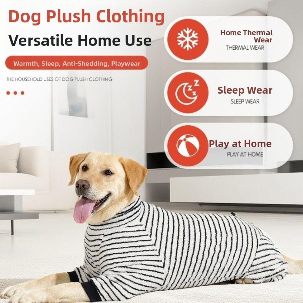 Anti-hair Loss Dog Jumpsuit Cotton Material Dog Pajamas Cozy Dog Sleepwear  Pet Home Wear
