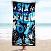 1PC Custom Name Electricity Power Beach Towel Highly Absorbent And Sand-Resistant Towel for Swimming, Pool, Yoga, And Travel Lightweight