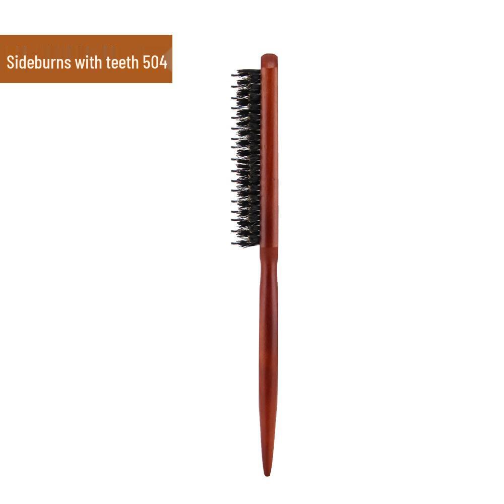 

Rosewood Three-Row Boar Bristle Hairdressing Comb for Fluffy Styling and Updos