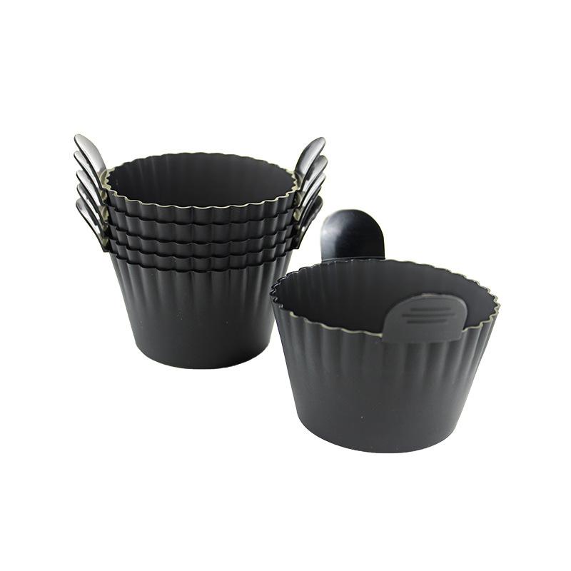 

6pcs Reusable Silicone Mold Air Fryer Liners and Baking Cups for Eggs Cakes Meatballs Non-Stick Kitchen Baking Accessories