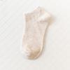 Women's Summer New Style Draw A Solid Color Breathable Cotton Boat Socks