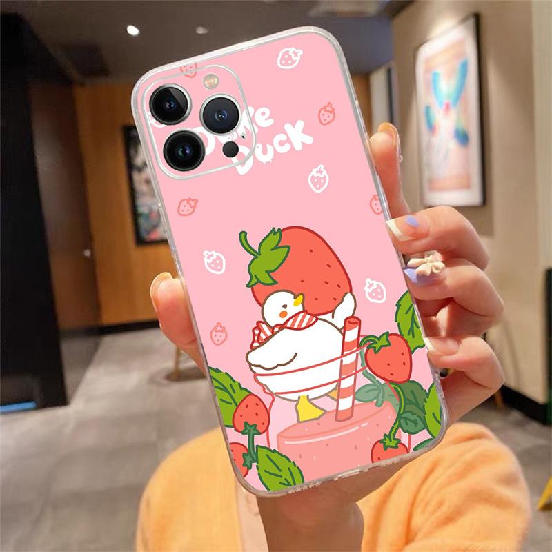 Phone Case For Iphone 17 Pro Max Air 16 15 14 13 Pro Max 15 16 Pro 15Plus Little Duck