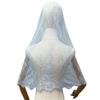 Vintage Style Bridal Headscarf Breathable Muslin Head Covering Lightweight Lace Shawl  Guest Look