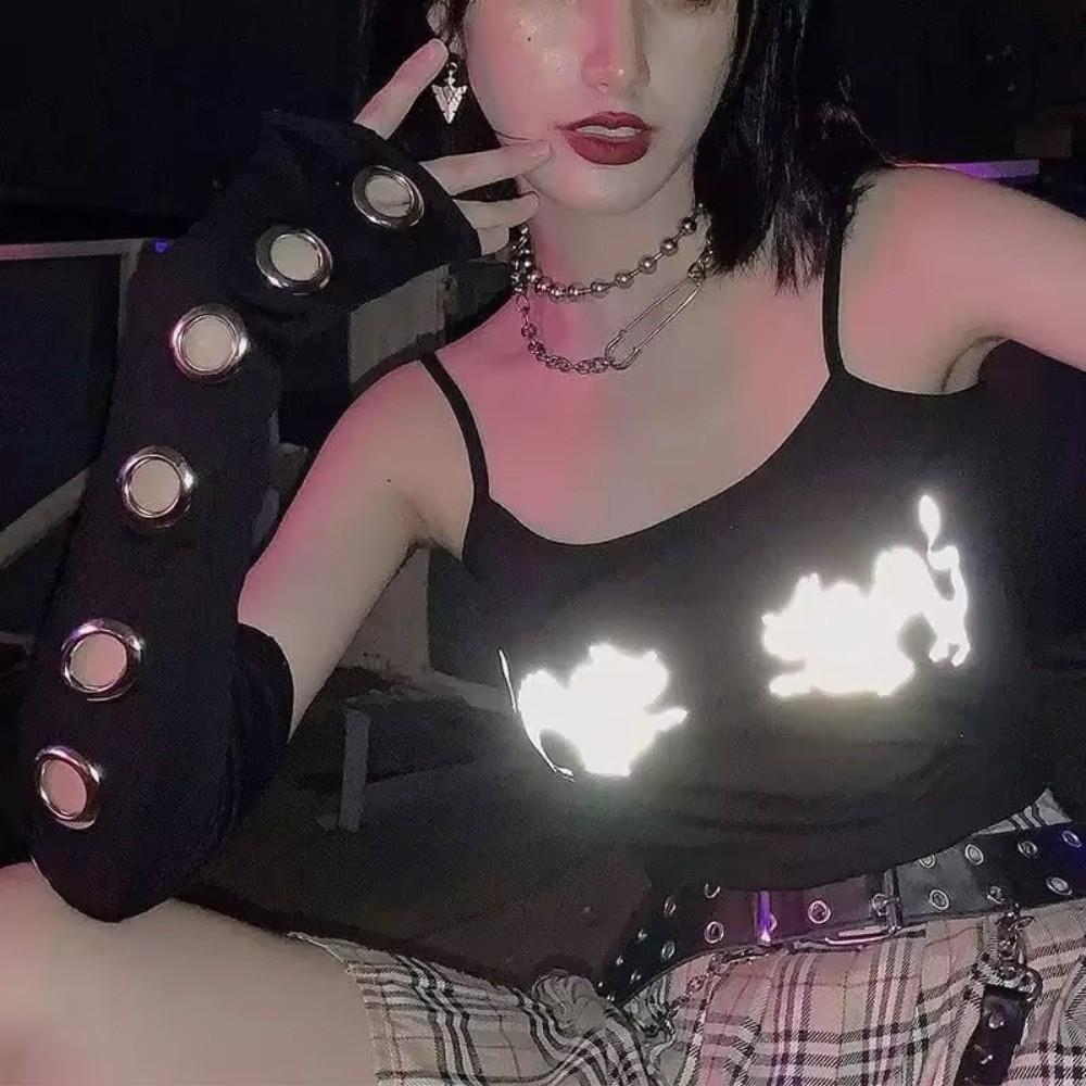 Punk Half-arm Sleeve Black Gothic Arm Covers INS Oversleeve Motorcycle