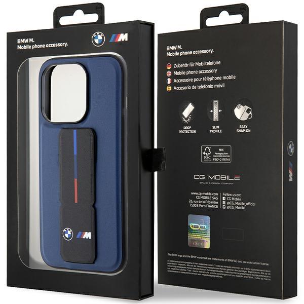 Bmw Bmhcp15Lgspbiv Iphone 15 Pro 6.1 Granatowy/Navy Hardcase M Grip Stand Bicolor