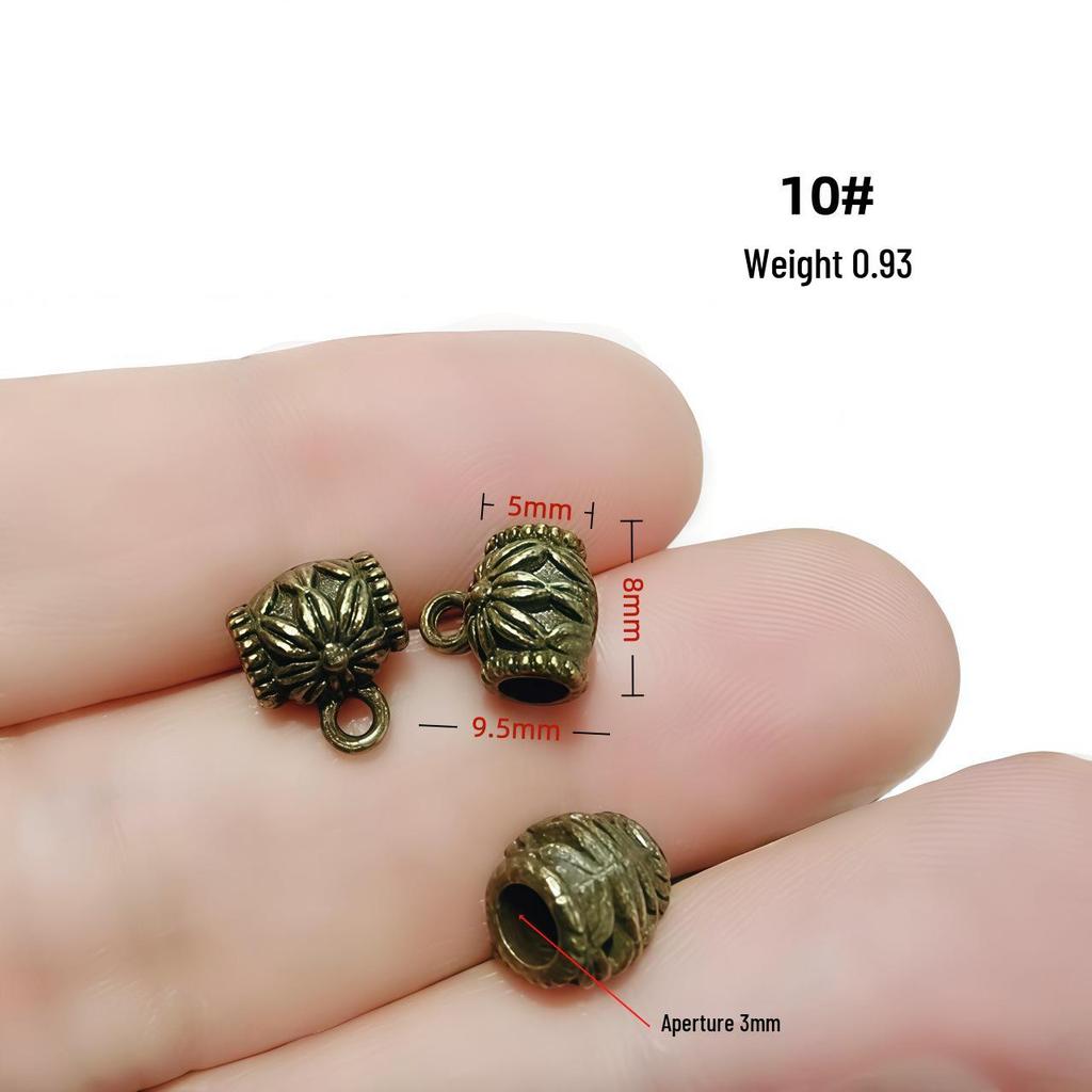 Retro-Perlenverbinder aus Bronzelegierung für selbstgemachten Schmuck – Armband- und Halsketten-Accessoire