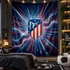 Wall Hanging Tapestry Atletico Madrid Print Cloth for Living Room Bedroom Home Decor