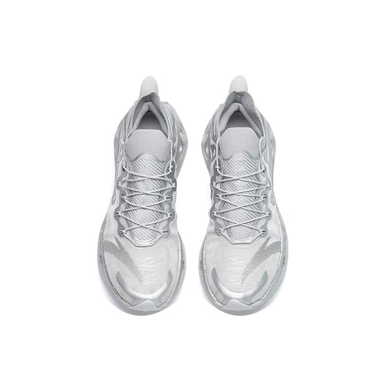 New Anta Running Collection Cushioned Anti Slip And Wear Resistant Lightweight Low Top Running Shoes Men's Silver 112215559-5