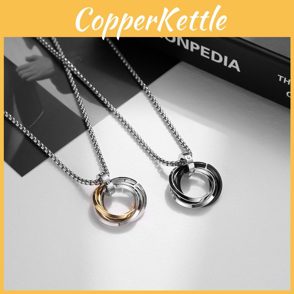 Modern Titanium Steel Geometric Pendant Chain For Casual Fashion Accessories