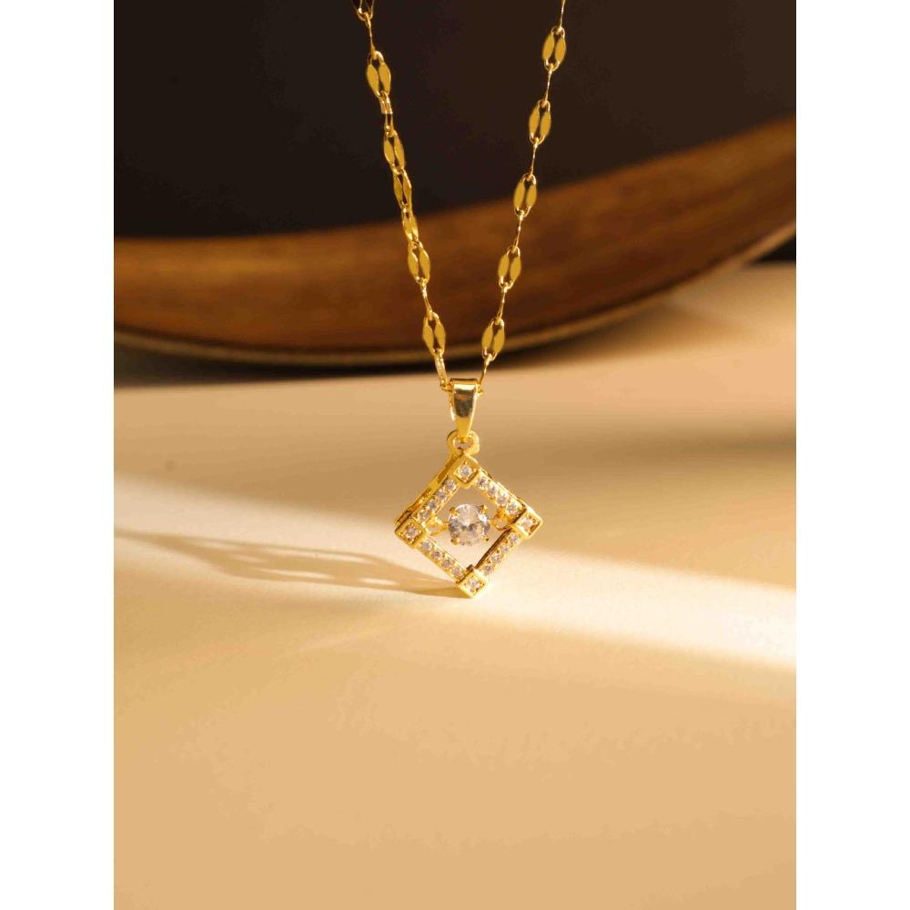 Necklace Does Not Fade Women's Summer Smart Love Versatile Necklace Women's High-end Titanium Steel Accessories