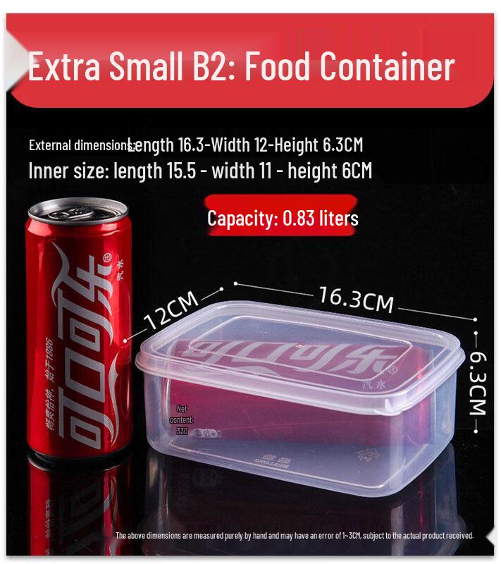 ZISIZ Transparent Plastic Food Storage Container