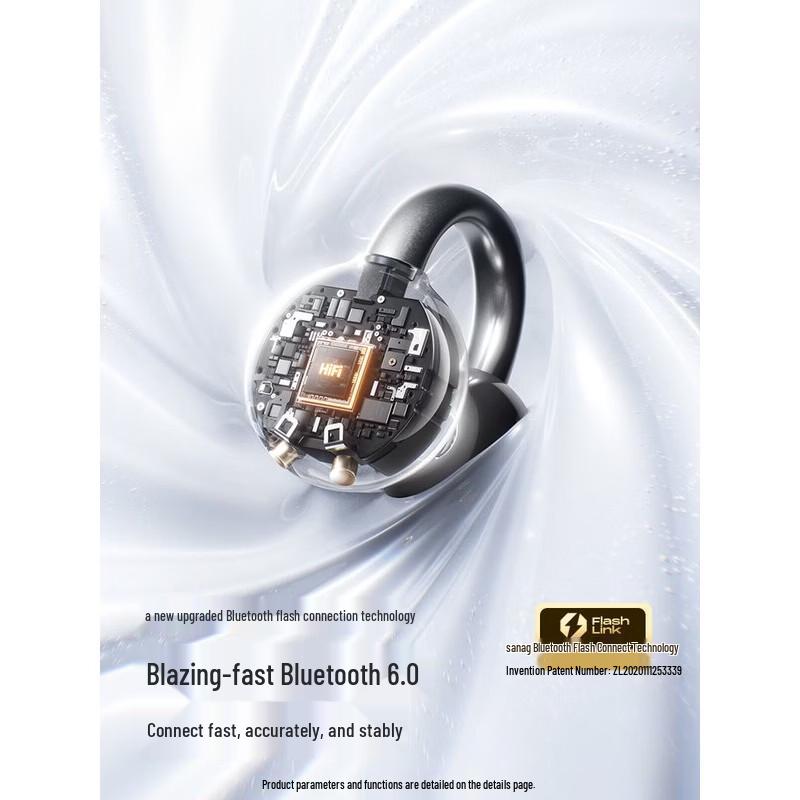 SANAG S7S Ultra AI Bone Conduction Ear Clip Headphones