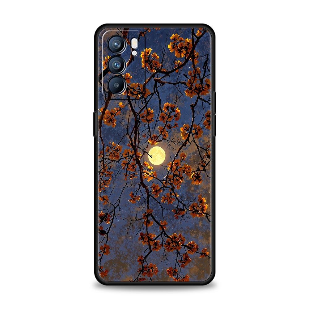 Fashion Art Sunset Glow Phone Case For Oppo Reno13 Reno12 Reno11 F Reno10 Pro A54 5G Find X5 A53 A52 A9 A17 4G A79 A80 A98 Cover