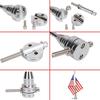 2Pcs 6" X 10" Motorcycle Flags American Flag For Harley Davidson Yamaha Honda Goldwing CB VTX CBR Chrome Stainless Steel Motorcycle Flagpole Mount