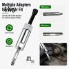 Durable Steel Grease Fitting Accessory Nozzle Unclogging Tool, Heavy Duty Manganese Cleaner, Professional Clearing Device Anti-Rust Galvanized Coating