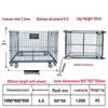 Jundingying Heavy-Duty Mobile Folding Workshop Storage Cage