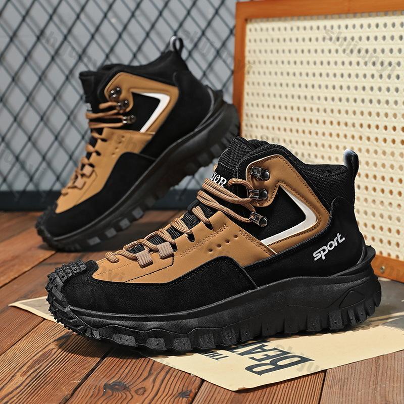 Fashion Large Size Men's Shoes Spring Autumn Fashion Hiking Non Slip Outdoor Sneakers Comfortable Height Increase Luxury Casual Shoes