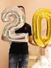 32 inch Number Figure Foil Balloons 10 20 30 40 50 60 70 80 90 Years Adult Old Birthday Party Anniversary Decoration Air Balloon