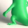 Lizard Meme Decoration 3D Printed Funny Lizard Ornament Standing Green Lizard Figurine for Home Office Desk Bedroom Shelf Decor