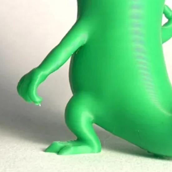Lizard Meme Decoration 3D Printed Funny Lizard Ornament Standing Green Lizard Figurine for Home Office Desk Bedroom Shelf Decor