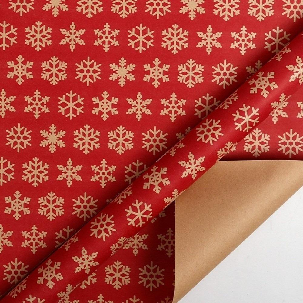 Santa Claus Christmas Wrapping Paper Kraft Paper Present Box Packing Eco-friendly Wrapper  Xmas