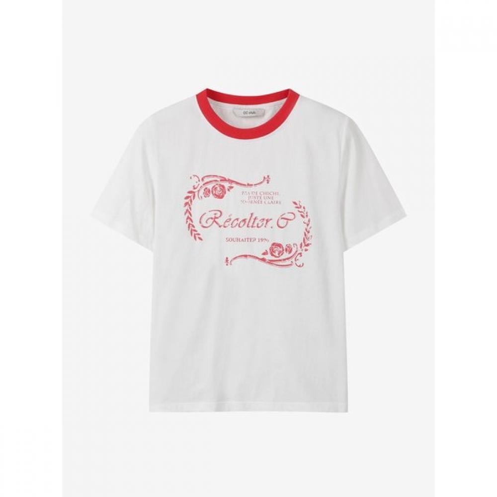 Cc Collect. Ringer Print Tee C262psm059