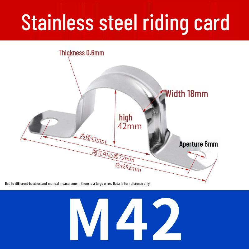 304 Stainless Steel U-Bolt Pipe Saddle Clamp