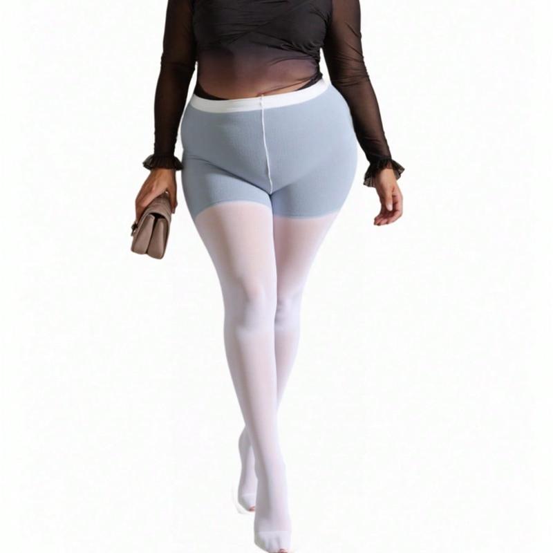 

1 Pc Sheer Pantyhose For Women Sexy Oil Shiny Tights Leggings Highly Elastic Glossy Stockings Socks Plus Size Tights Pantyhose Plus Size 60-100kg