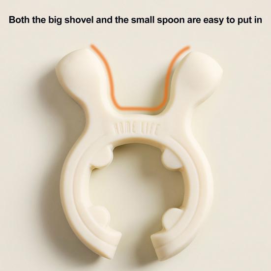 Spatula Holder Spoon Rest Heat Resistance Non-Slip Silicone Pot Spoon Holder Clip Mini Stove Top Spatula Holder