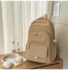 Versatile Candy Color Backpack: Lightweight, Spacious Double Shoulder Bag for Middle and High School Students