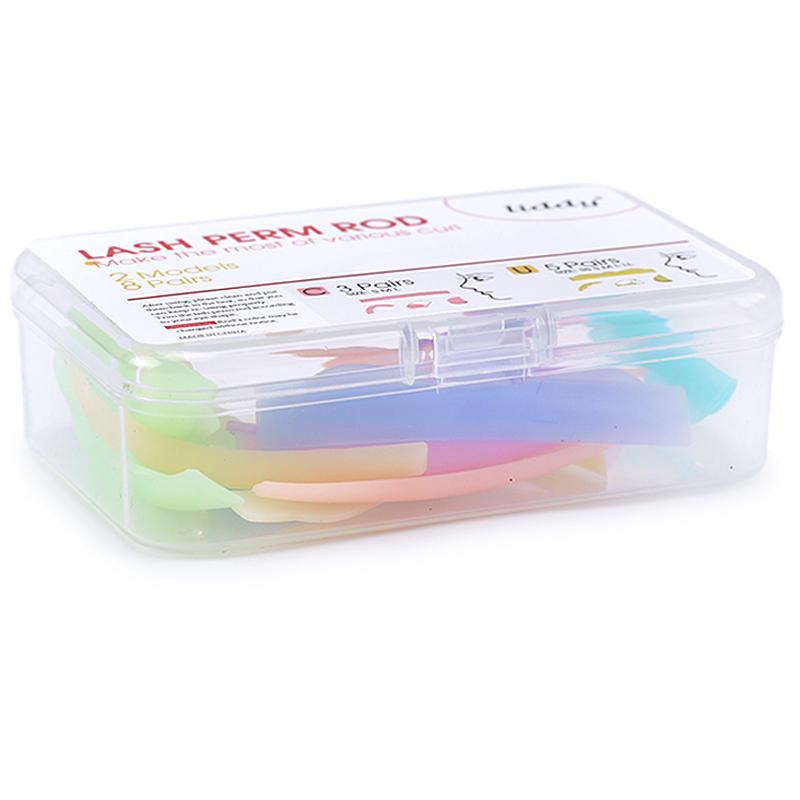 8 Pairs Eyelash Perming Pad Silicone Eyelashes Perming Curler Reusable Lash Lift Shield Pads For Lasting Eyelash Lifting
