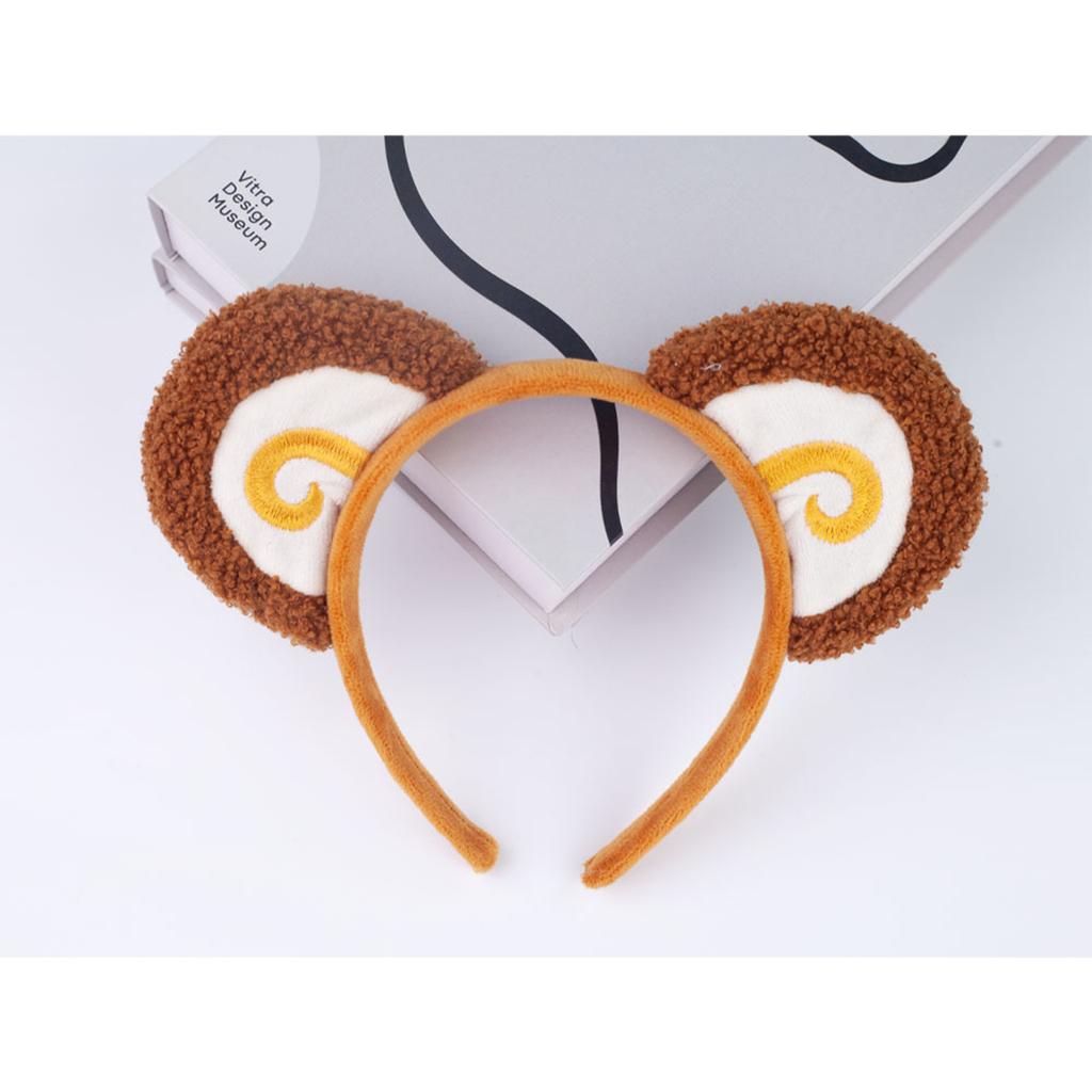 Monkey Ears Headband Tail Bow Tutu Animal Monkey Cosplay Costume for Kid Birthday Party Stage Performances