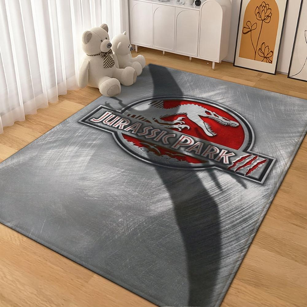 Dinosaurs Jungle Patterned Rug Soft Nonslip Carpet For Kids Bedroom Play Area Home Decor Memorial Gift