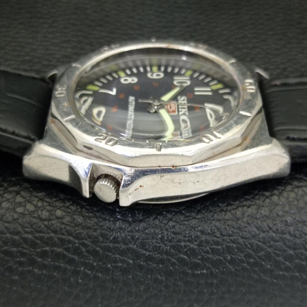 JAPAN VINTAGE SEIKO 5 AUTOMATIC 7009A MENS BLUE COLOR DIAL WATCH A701446-5