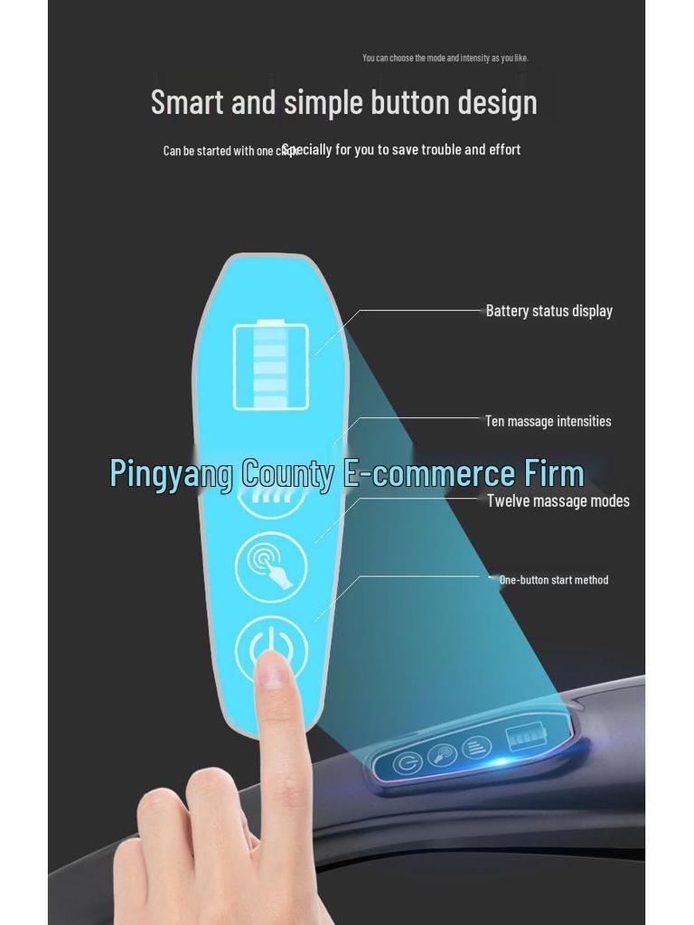 Cervical Vertebra and Full-Body Rechargeable Massager: Neck, Shoulder, Waist, Leg Vibration Massage Hammer