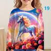 Cartoon Cute Long Sleeved Soft Comfortable Fashionable Top Girls Children