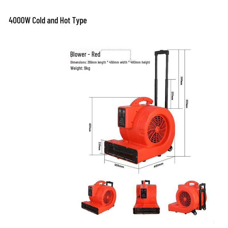 Powerful 3-Speed Electric Hot & Cold Floor Dryer for Home & Hotel Use