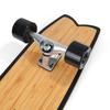 Nanazero Surf Skateboard Fish Bamboo Deck Black 31"