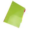 5Pcs with Pockets and Tabs File Folders Binder Sheet Protectors  for Document Retrieval