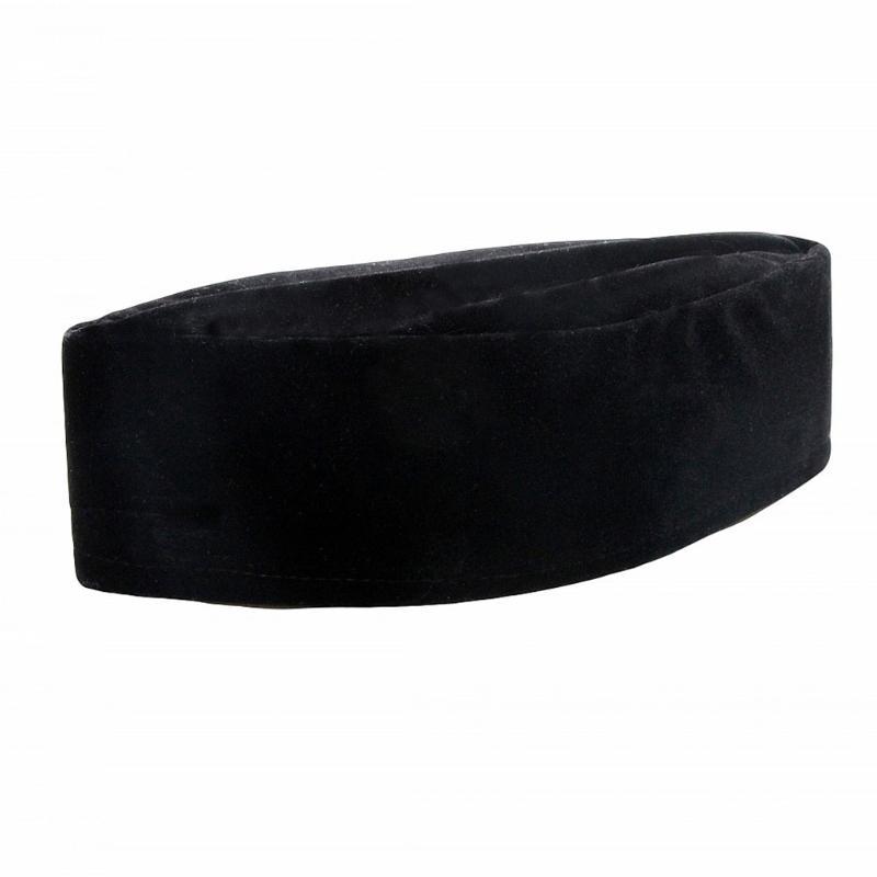 A52E Muslim Kufi Hat for Men Islam Prayer Lightweight Black Skull Cap Turban Bonnet Unique Design Topi Ramadan Gift