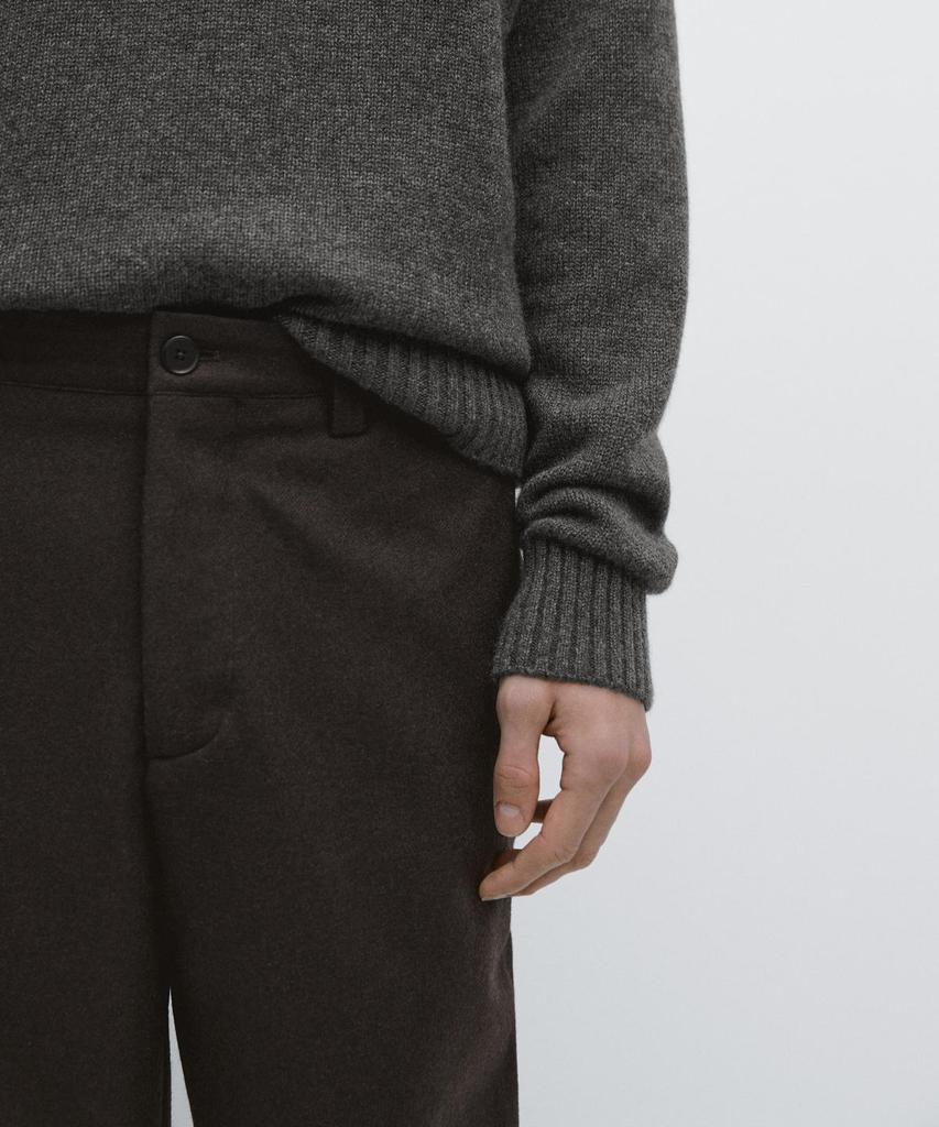 Masimodutti Total Look Wool Blend Pants