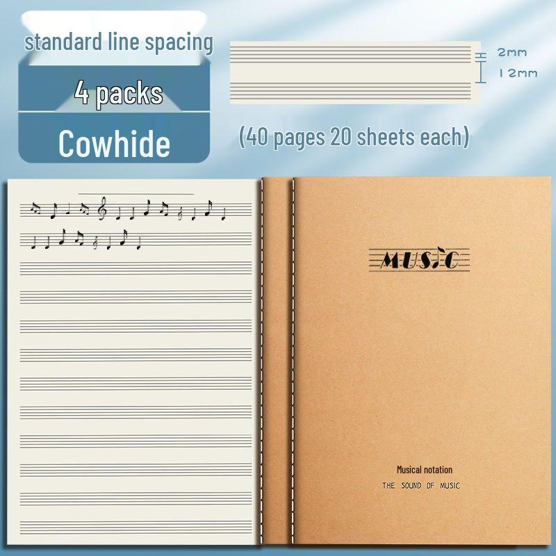 Hudební sešit pro začátečníky - Velký notový zápis