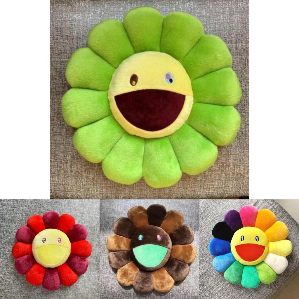 Soft And Comfortable 40cm Takashi Murakami Rainbow Flower Pillow Plush Toy